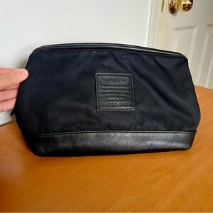Coach Black Toiletry/Makeup Bag